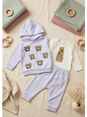 Meya Baby & Kids Bebek 3 Lü Takım Ayıcık Figürlü