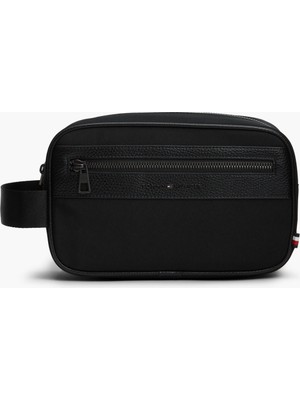 Tommy Hilfiger Th Repreve Washbag Erkek Siyah Çanta - AM0AM14514
