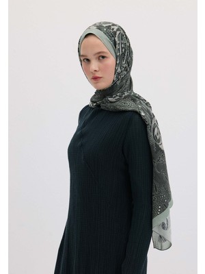 Fresh Scarfs Elora Desen Şal Küf Yeşili