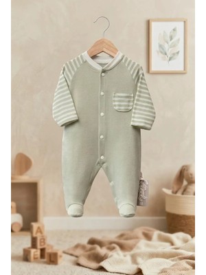 Meya Baby & Kids Bebek Tulumu Çizgili Patikli