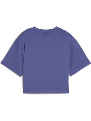 Puma Kadın / Kız Mor Puma Graphics Short Length Tee Iı Mor Kadın T-Shirt & Polo