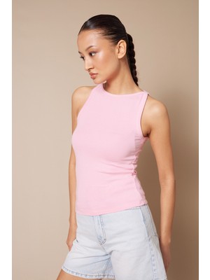 Nisan Triko Yumuşak Dokulu Halter Top