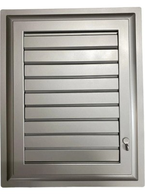 Nil Avm Plastik Menfez 45X55 Gümüş Banyo Wc Havalandırma