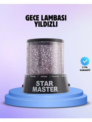 Mercora Tech Odayı Yıldızlarla Dolduran Galaxy Efektli LED Projektör Işık