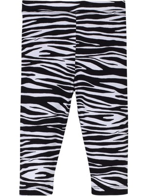 Lovetti Zebra Kız Çocuk Desenli Kapri