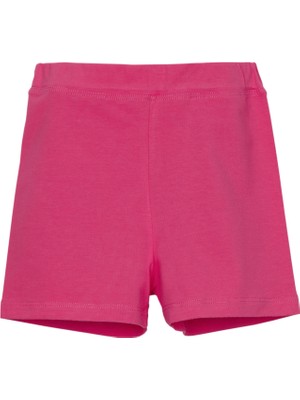Lovetti Fuşya Kız Çocuk Cepsiz Basic Şort