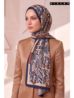 Sisley Esila Desenli Şal S-S-2012 Krem
