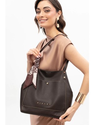 Sisley Kadın Omuz Çantası SLY433 Kahve