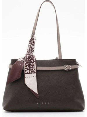 Sisley Kadın Kol Çantası SLY440 Kahve-Bej