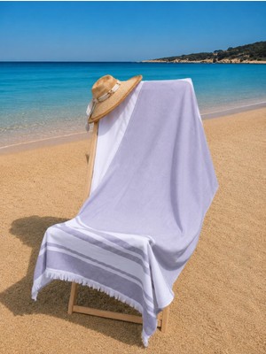 Baveno Home 100X180 cm Büyük Boy Renkli Unisex Plaj Havlusu Baveno