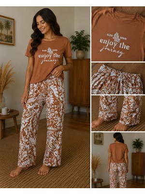 Kadın Pijama Takımı Kısa Kollu