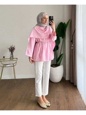 Trendparis Pelerin Yaka Bluz Pembe