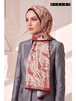 Sisley Esila Desenli Şal S-S-2012 Vizon