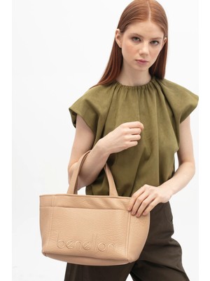 Benetton Kadın Kol Çantası BNT1844 Ten