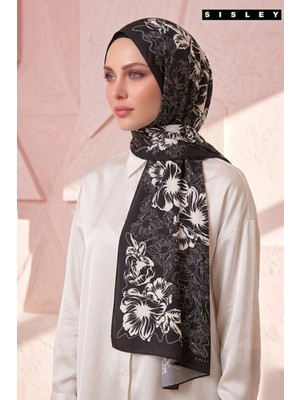 Sisley Esila Desenli Şal S-S-2013 Siyah
