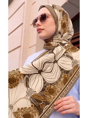 Sisley Esila Desenli Şal S-S-2010 Vizon
