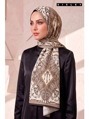Sisley Esila Desenli Şal S-S-2011 Vizon