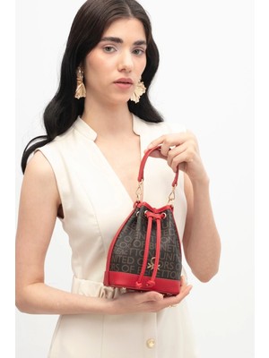 Benetton Kadın El Çantası BNT_1796 Kahve-Bordo