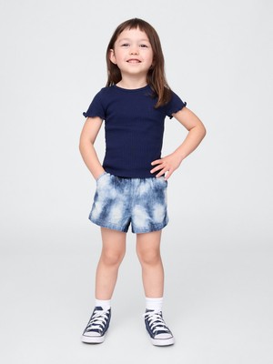 Gap Kız Bebek Mavi Denim Pull-On Şort