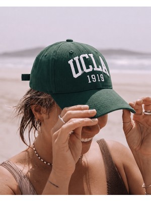 Ucla BALLARD Yeşil Baseball Cap Nakışlı - Unisex Şapka
