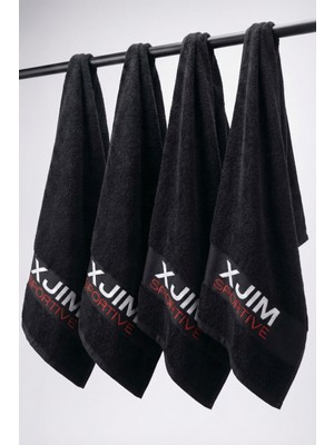 Xjim 4'lü %100 Pamuk Spor Sporcu Havlusu 30X100 Fitness Antrenman Gym Golf Boks Havlusu