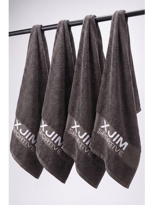 Xjim 4'lü %100 Pamuk Spor Sporcu Havlusu 30X100 Fitness Antrenman Gym Golf Boks Havlusu