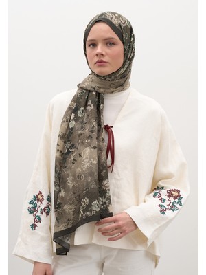 Fresh Scarfs Seraphina Desen Şal Antrasit