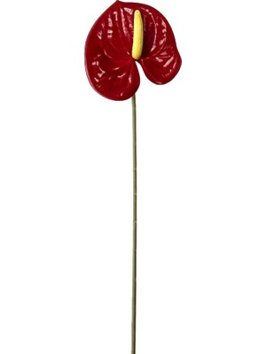 Dekorsende Yapay Antoryum Dal Kırmızı 60 cm