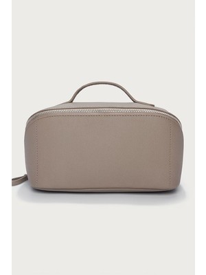 The White Company Saffiano Deri Katlanabilir Mini Makyaj Çantası