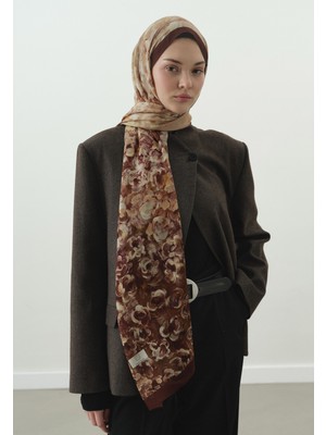 Fresh Scarfs Pearlie Desenli Pamuk Viskon Şal Kiremit