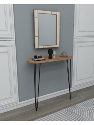 Empressco Şık Elips Dresuar, 60×85 Cm, Doğal Çam Tasarımıyla Modern Kullanım
