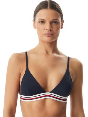 Tommy Hilfiger Kadın Mavi Bikini Üstü UW0UW06350