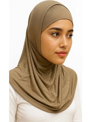 ALDAIYR Hijab 2 Parça Likra Kumaş