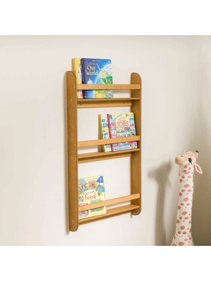 Furnirem Montessori Duvara Monte Kitaplık-3 Raflı