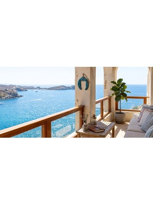 Devigo El Yapımı - Nazar Boncuklu At Nalı Duvar Süsü- Duvar Dekorasyon – Balkon Dekorasyonu - 13 cm