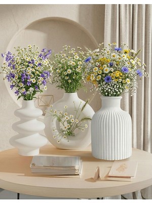 Teknoartshop İskandinav Tarzı Bohem 3'lü Vazo 10 cm.
