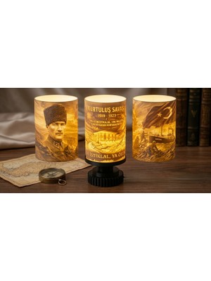 Teknoartshop Kurtuluş Savaşı Temalı Premium Masa Lambası