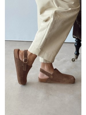 Tailor Toprak Hakiki Deri Sandalet