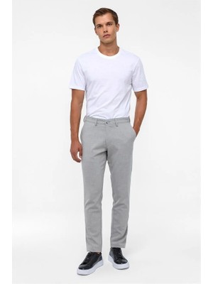 Süvari Gri Slim Klasik Pantolon