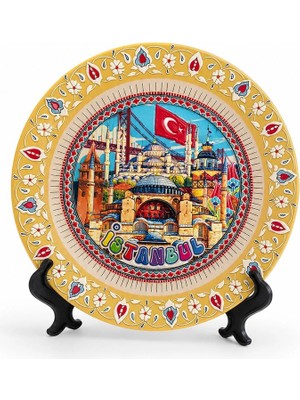 Lovesta Home Istanbul Temalı Porselen Dekoratif Tabak 20 cm ALK5845