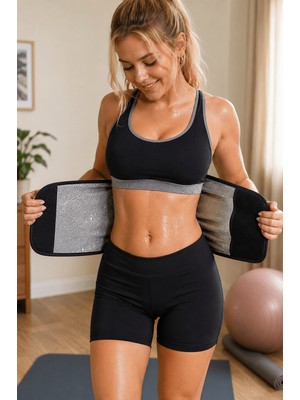 bgvibe Kadın Termal Terletici Korse Bel Göbek Inceltici Şekillendirici Yağ Yakıcı Kemer Fitness Lohusa Korsesi
