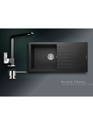 Real Stone Black Pearl Collection Laodikya 100 Xl P015 & Göksu Premium Mutfak Koleksiyonu