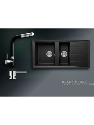 Real Stone Black Pearl Collection Salda 100 P013 & Sümela Premium Mutfak Koleksiyonu
