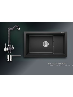 Real Stone Black Pearl Collection Patara P017 & Ares Premium Mutfak Koleksiyonu