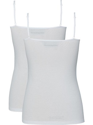 Blackspade Essential Ince Askılı 2 Li Beyaz Atlet 1591