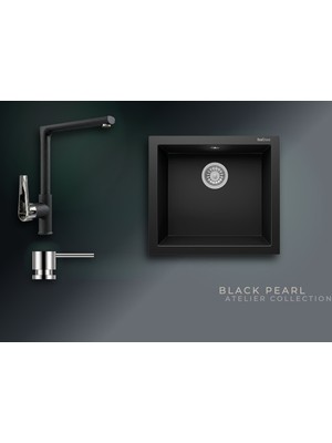 Real Stone Black Pearl Collection Gordion 52 K005 & Vesta Premium Mutfak Koleksiyonu