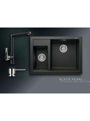 Real Stone Black Pearl Collection Cappadocia P016 & Vesta Premium Mutfak Koleksiyonu