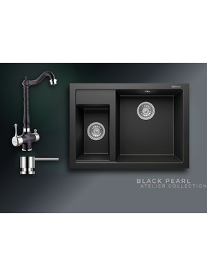 Real Stone Black Pearl Collection Cappadocia P016 & Ares Premium Mutfak Koleksiyonu