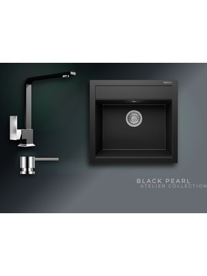 Real Stone Black Pearl Collection Olympos 56 K004 & Göksu Premium Mutfak Koleksiyonu