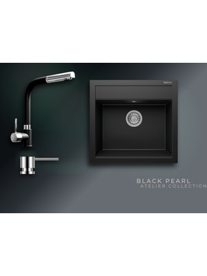 Real Stone Black Pearl Collection Olympos 56 K004 & Sümela Premium Mutfak Koleksiyonu